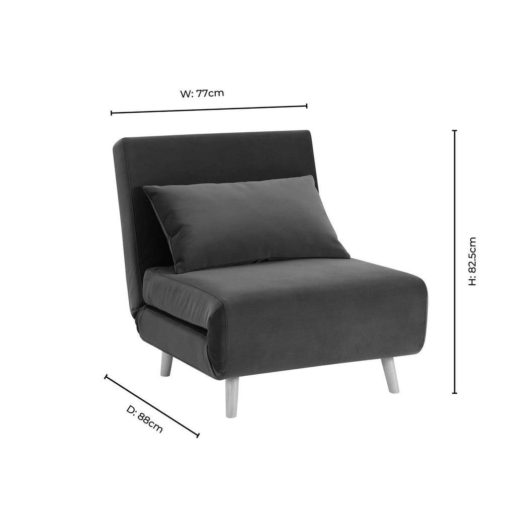 Dusklia - Seattle Single Click Clack Sofa Bed - Brown Cow Print