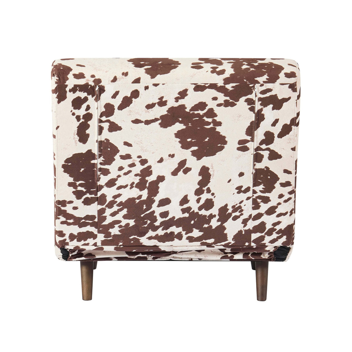 Dusklia - Seattle Single Click Clack Sofa Bed - Brown Cow Print