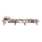 Dusklia - Seattle Single Click Clack Sofa Bed - Brown Cow Print