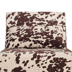 Dusklia - Seattle Single Click Clack Sofa Bed - Brown Cow Print