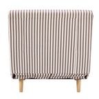 Dusklia - Seattle Single Click Clack Sofa Bed - Chocolate Stripe