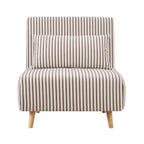 Dusklia - Seattle Single Click Clack Sofa Bed - Chocolate Stripe