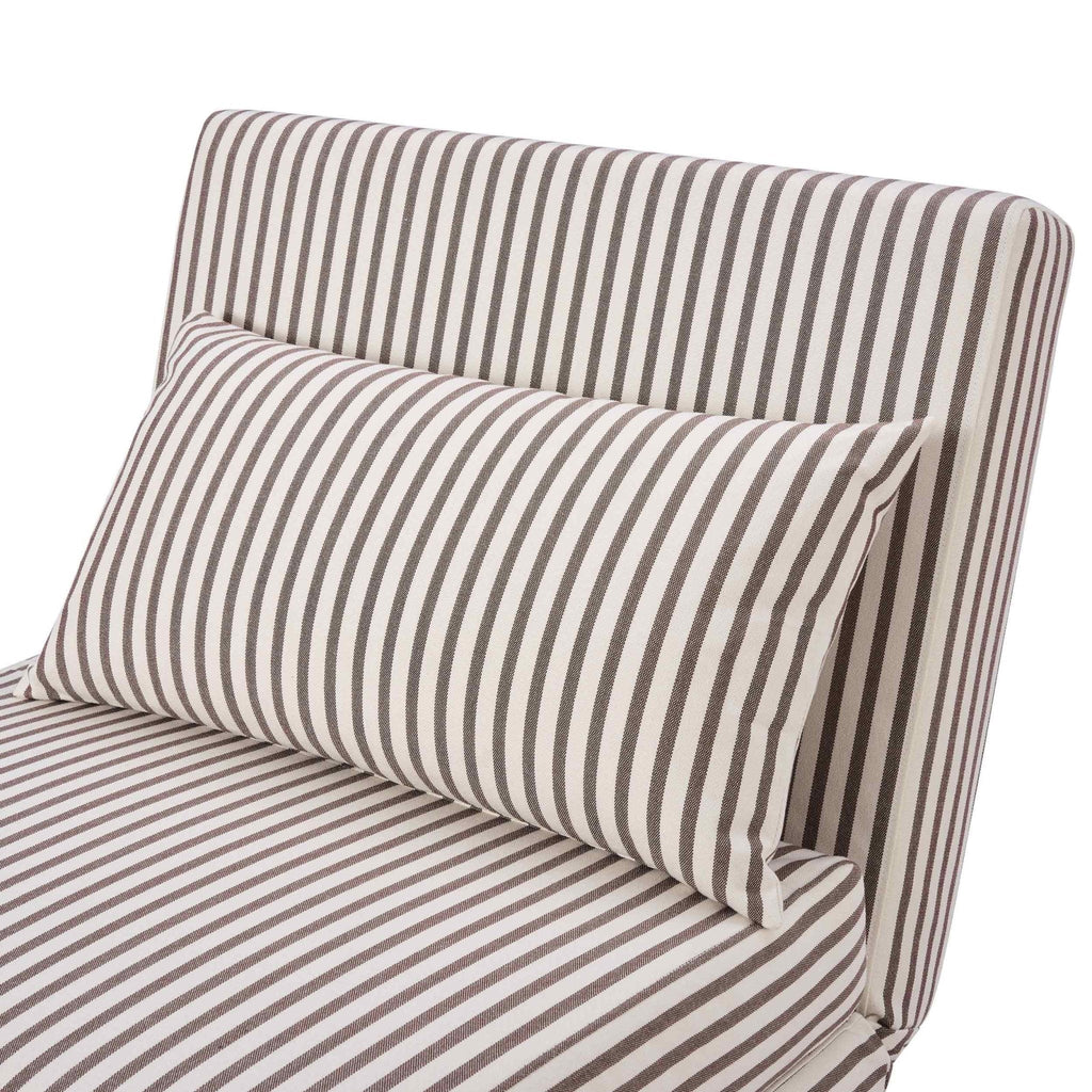 Dusklia - Seattle Single Click Clack Sofa Bed - Chocolate Stripe