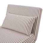 Dusklia - Seattle Single Click Clack Sofa Bed - Chocolate Stripe