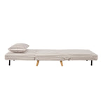 Dusklia - Seattle Single Click Clack Sofa Bed - Chocolate Stripe