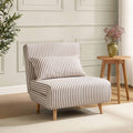 Dusklia - Seattle Single Click Clack Sofa Bed - Chocolate Stripe