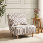 Dusklia - Seattle Single Click Clack Sofa Bed - Chocolate Stripe