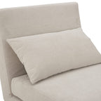 Dusklia - Seattle Single Click Clack Sofa Bed - Corduroy - Pebble