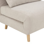 Dusklia - Seattle Single Click Clack Sofa Bed - Corduroy - Pebble