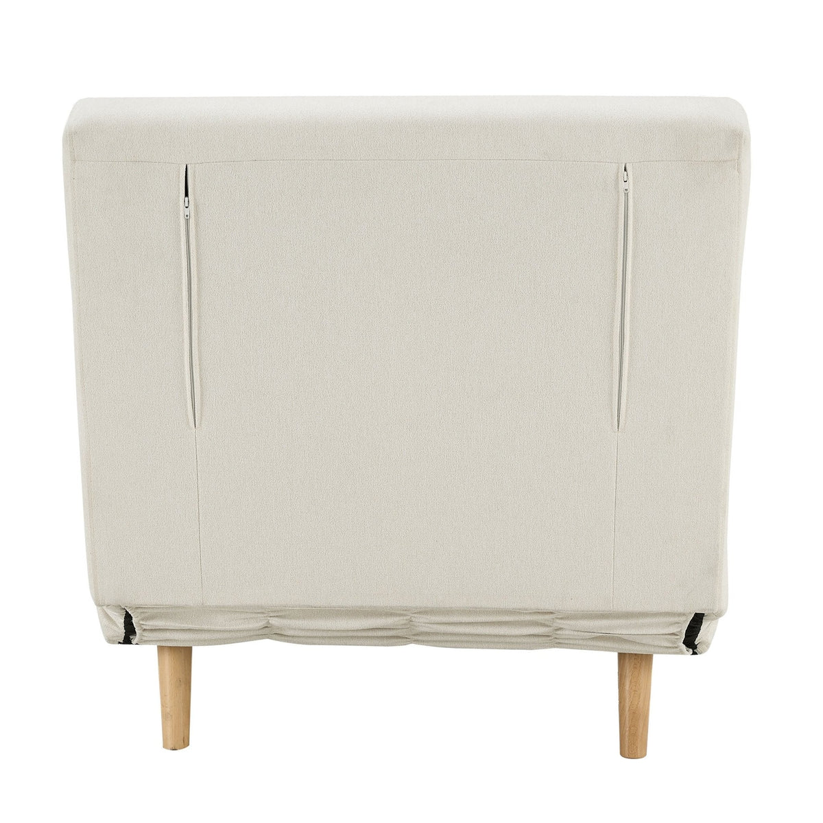 Dusklia - Seattle Single Click Clack Sofa Bed - Cream Linen