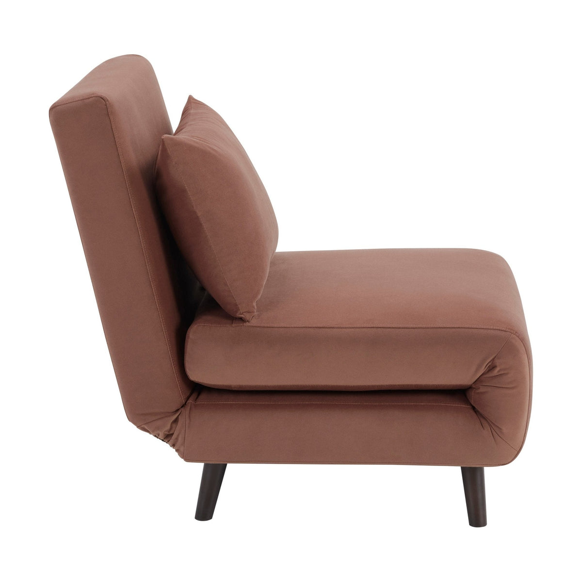 Dusklia - Seattle Single Click Clack Sofa Bed - Mauve