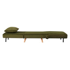 Dusklia - Seattle Single Click Clack Sofa Bed - Muted Moss