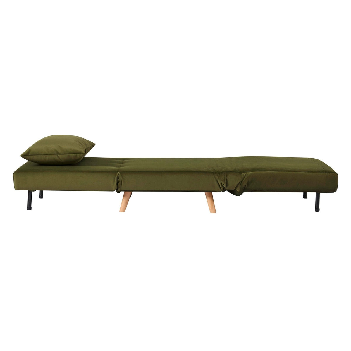 Dusklia - Seattle Single Click Clack Sofa Bed - Muted Moss