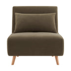 Dusklia - Seattle Single Click Clack Sofa Bed - Olive Green