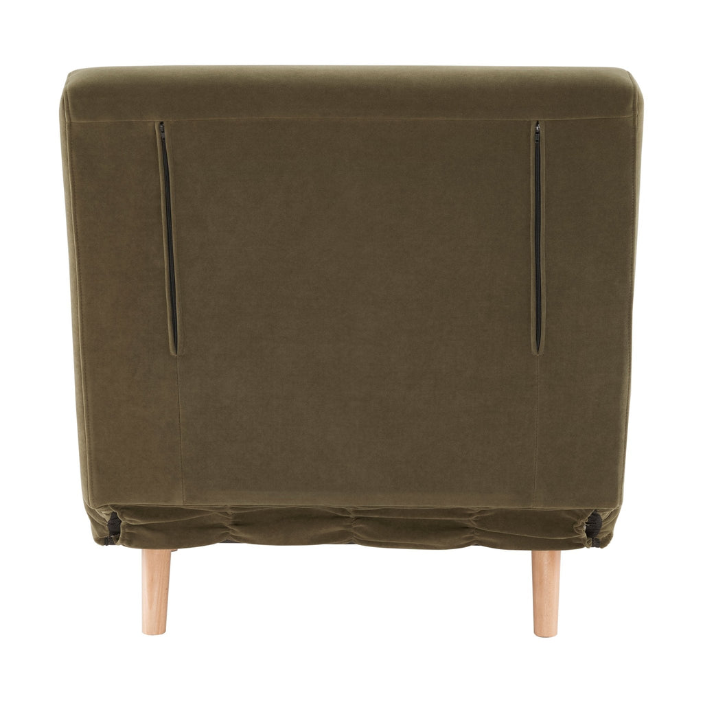 Dusklia - Seattle Single Click Clack Sofa Bed - Olive Green
