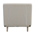 Dusklia - Seattle Single Click Clack Sofa Bed - Sand Stripe