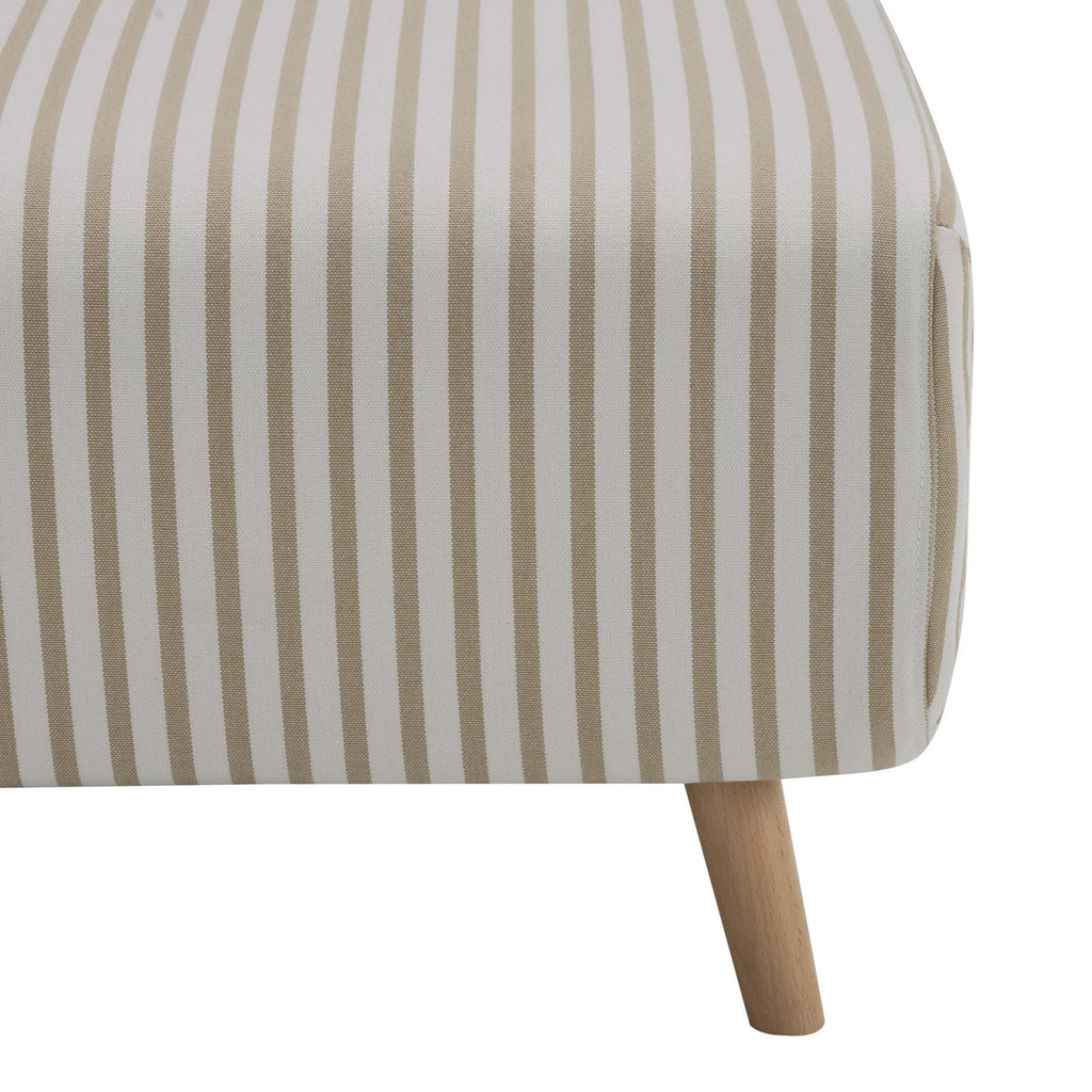 Dusklia - Seattle Single Click Clack Sofa Bed - Sand Stripe