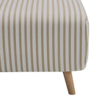 Dusklia - Seattle Single Click Clack Sofa Bed - Sand Stripe