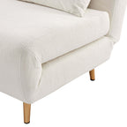 Dusklia - Seattle Single Click Clack Sofa Bed - Teddy Cream