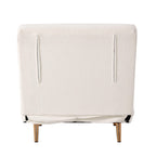 Dusklia - Seattle Single Click Clack Sofa Bed - Teddy Cream