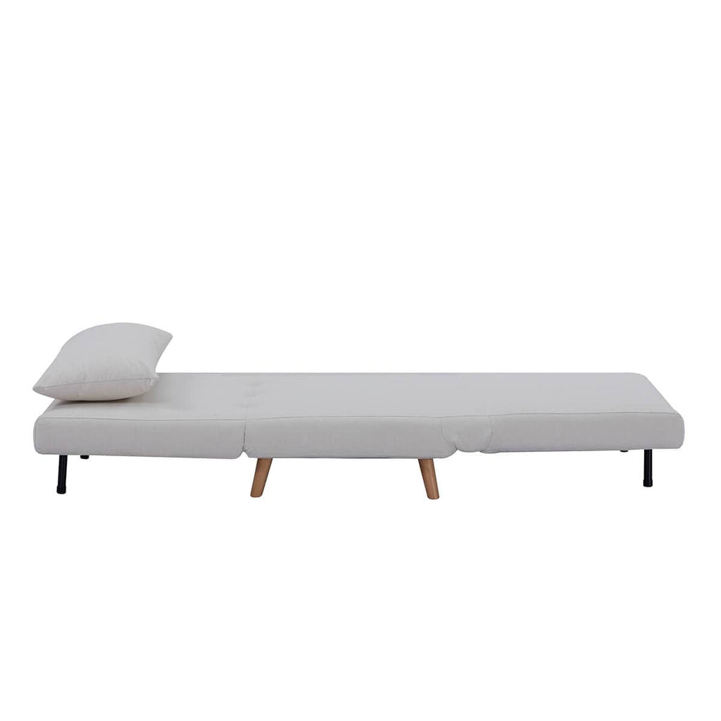 Dusklia - Seattle Single Click Clack Sofa Bed - Warm Natural