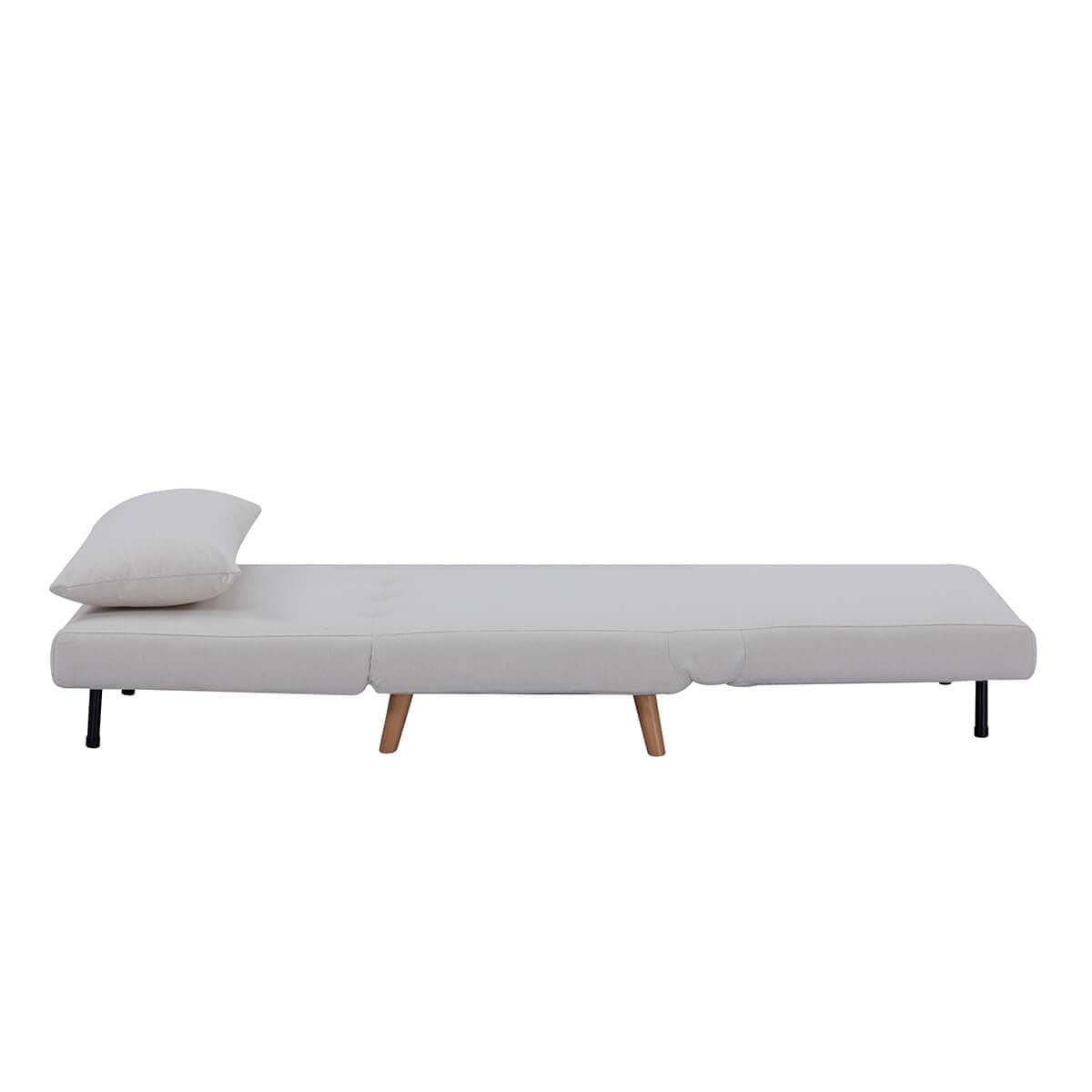 Dusklia - Seattle Single Click Clack Sofa Bed - Warm Natural