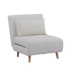 Dusklia - Seattle Single Click Clack Sofa Bed - Warm Natural