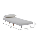 Dusklia - Seattle Single Click Clack Sofa Bed - Warm Natural