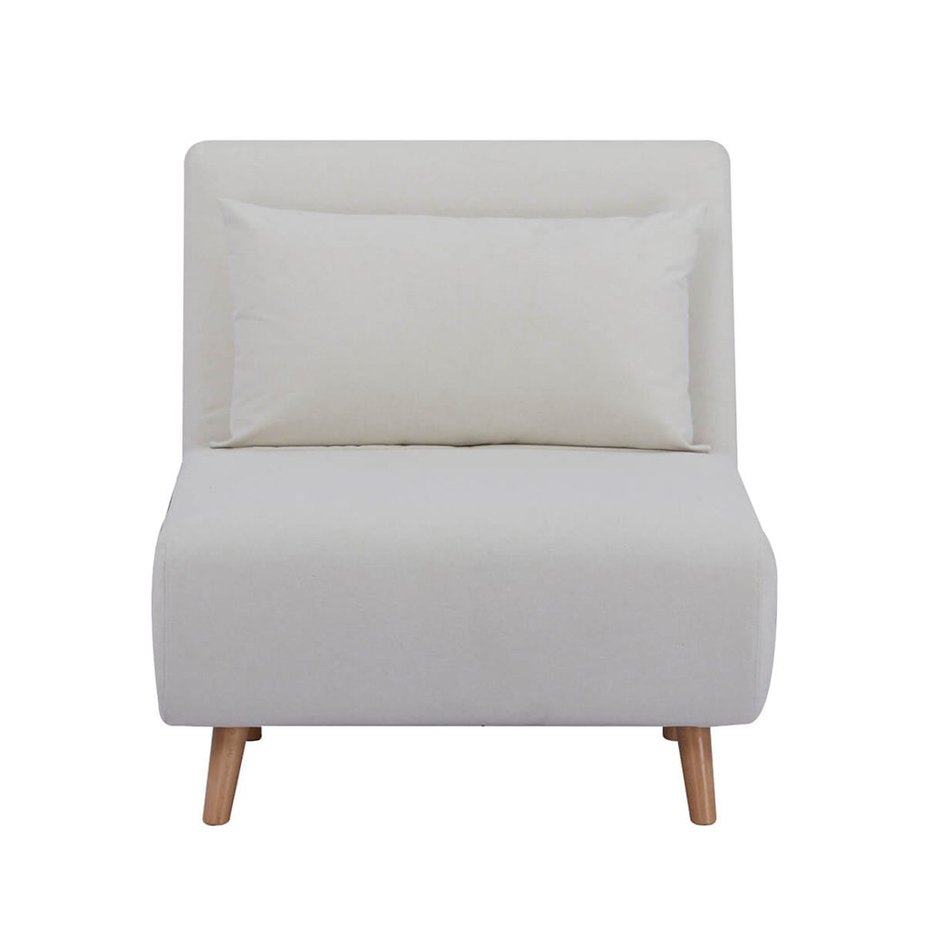 Dusklia - Seattle Single Click Clack Sofa Bed - Warm Natural