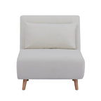 Dusklia - Seattle Single Click Clack Sofa Bed - Warm Natural