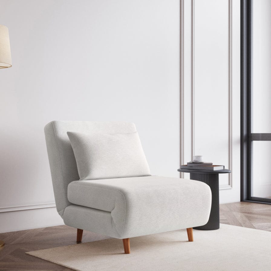Dusklia - Seattle Single Click Clack Sofa Bed - Warm Natural