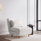 Dusklia - Seattle Single Click Clack Sofa Bed - Warm Natural