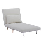 Dusklia - Seattle Single Click Clack Sofa Bed - Warm Natural