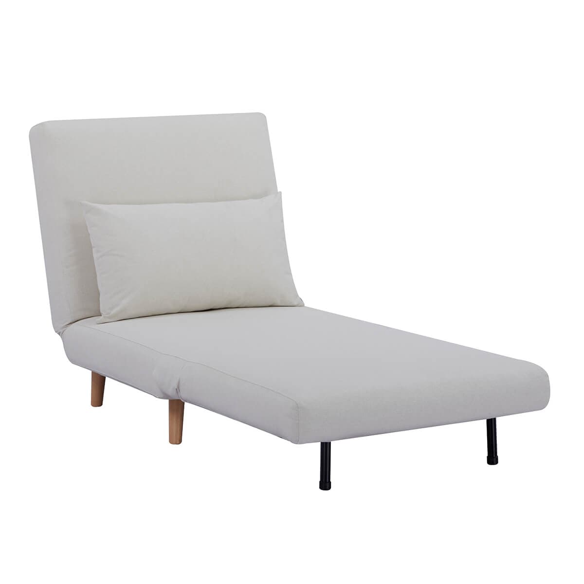 Dusklia - Seattle Single Click Clack Sofa Bed - Warm Natural