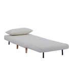 Dusklia - Seattle Single Click Clack Sofa Bed - Warm Natural