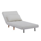 Dusklia - Seattle Single Click Clack Sofa Bed - Warm Natural