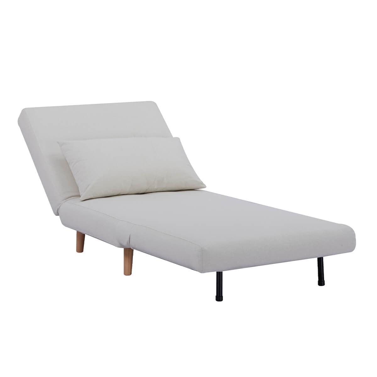 Dusklia - Seattle Single Click Clack Sofa Bed - Warm Natural