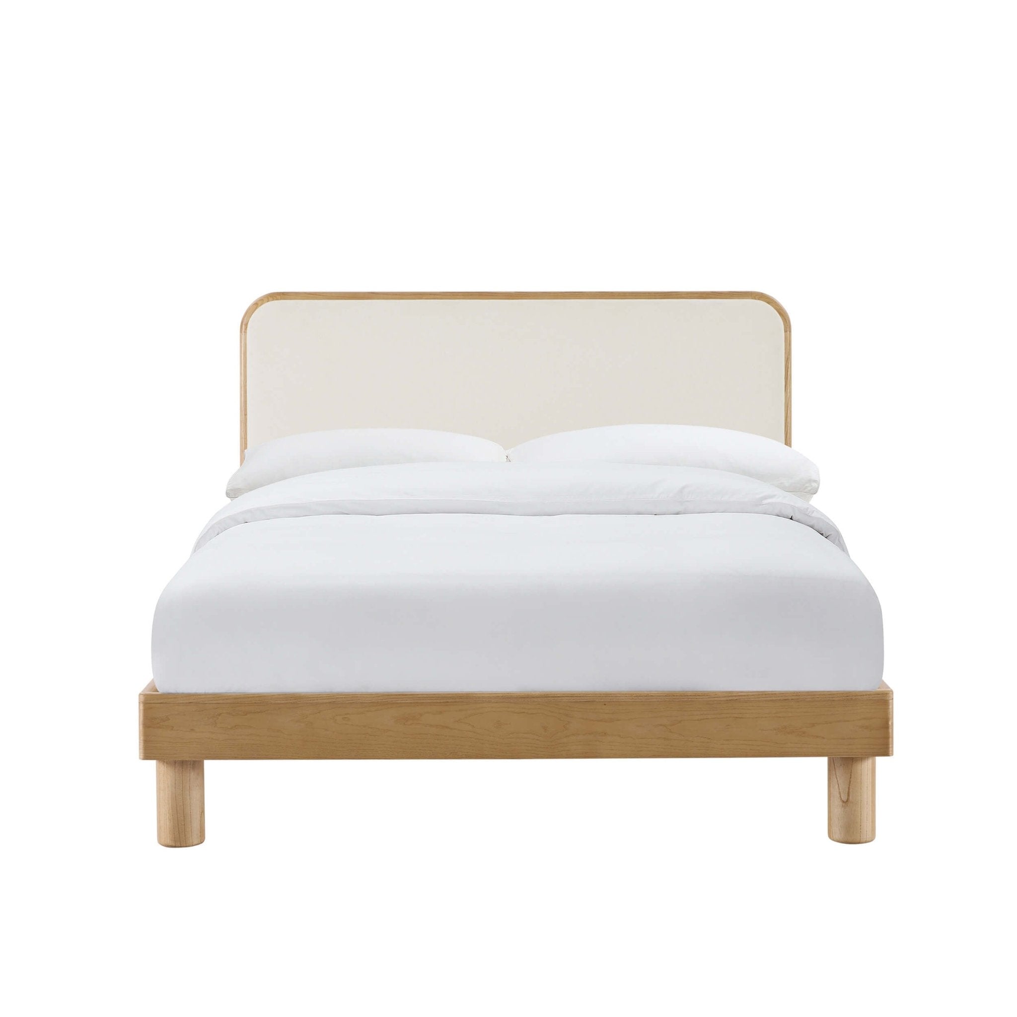 Dusklia - Seoul Bed Frame - Cream Linen