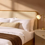 Dusklia - Seoul Bed Frame - Cream Linen