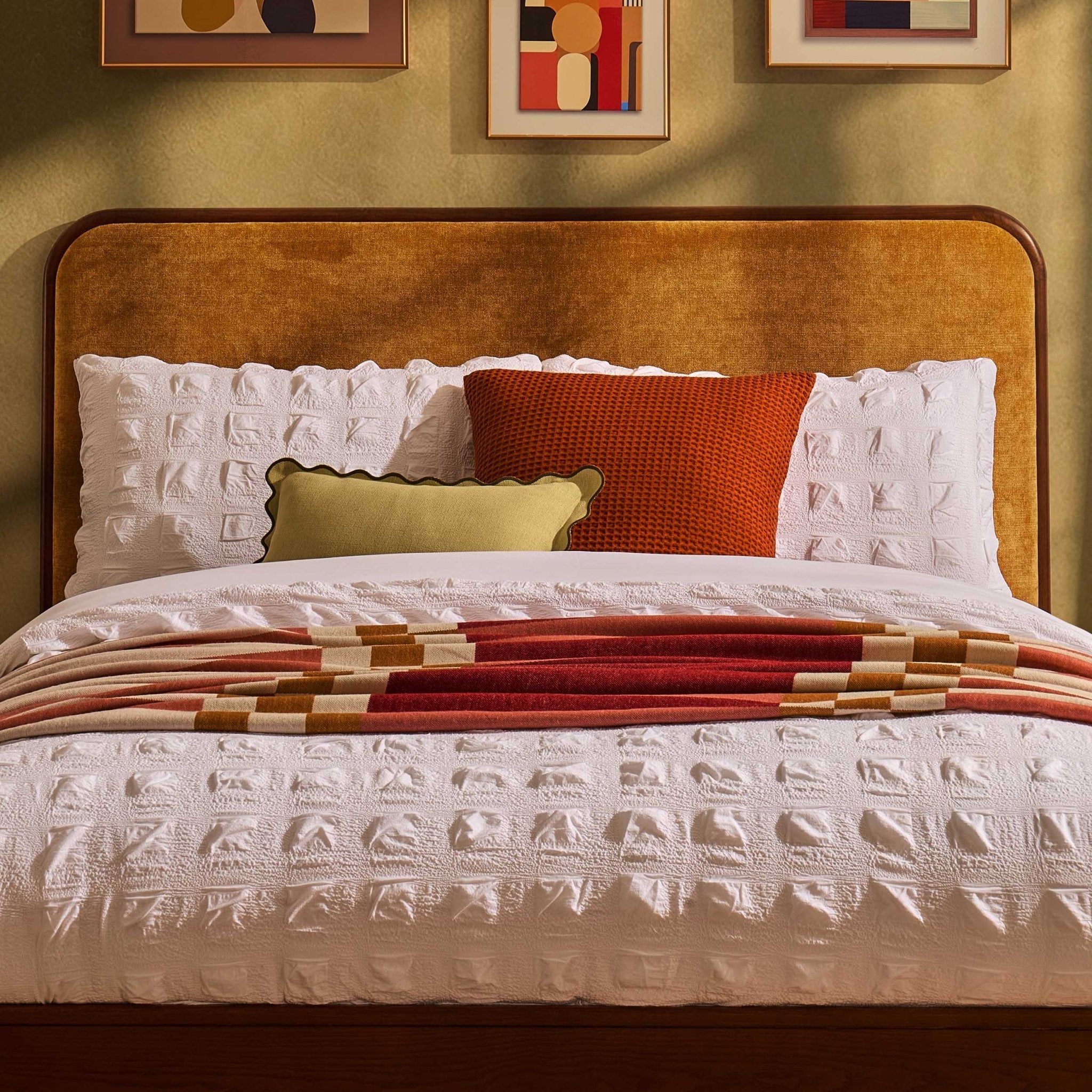 Dusklia - Seoul Bed Frame - Golden Haze Yellow