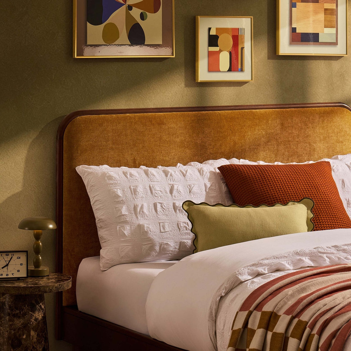 Dusklia - Seoul Bed Frame - Golden Haze Yellow