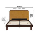 Dusklia - Seoul Bed Frame - Golden Haze Yellow