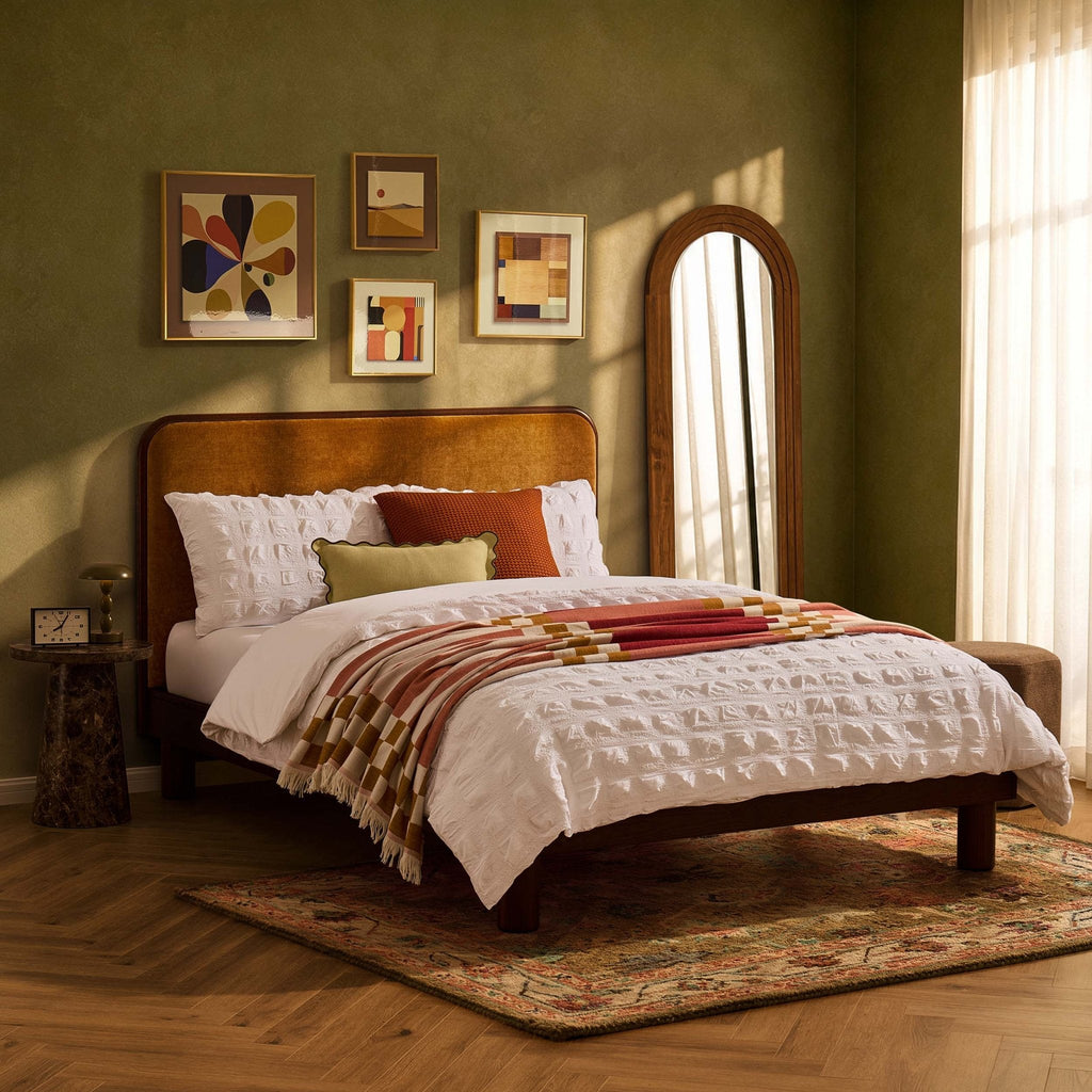 Dusklia - Seoul Bed Frame - Golden Haze Yellow