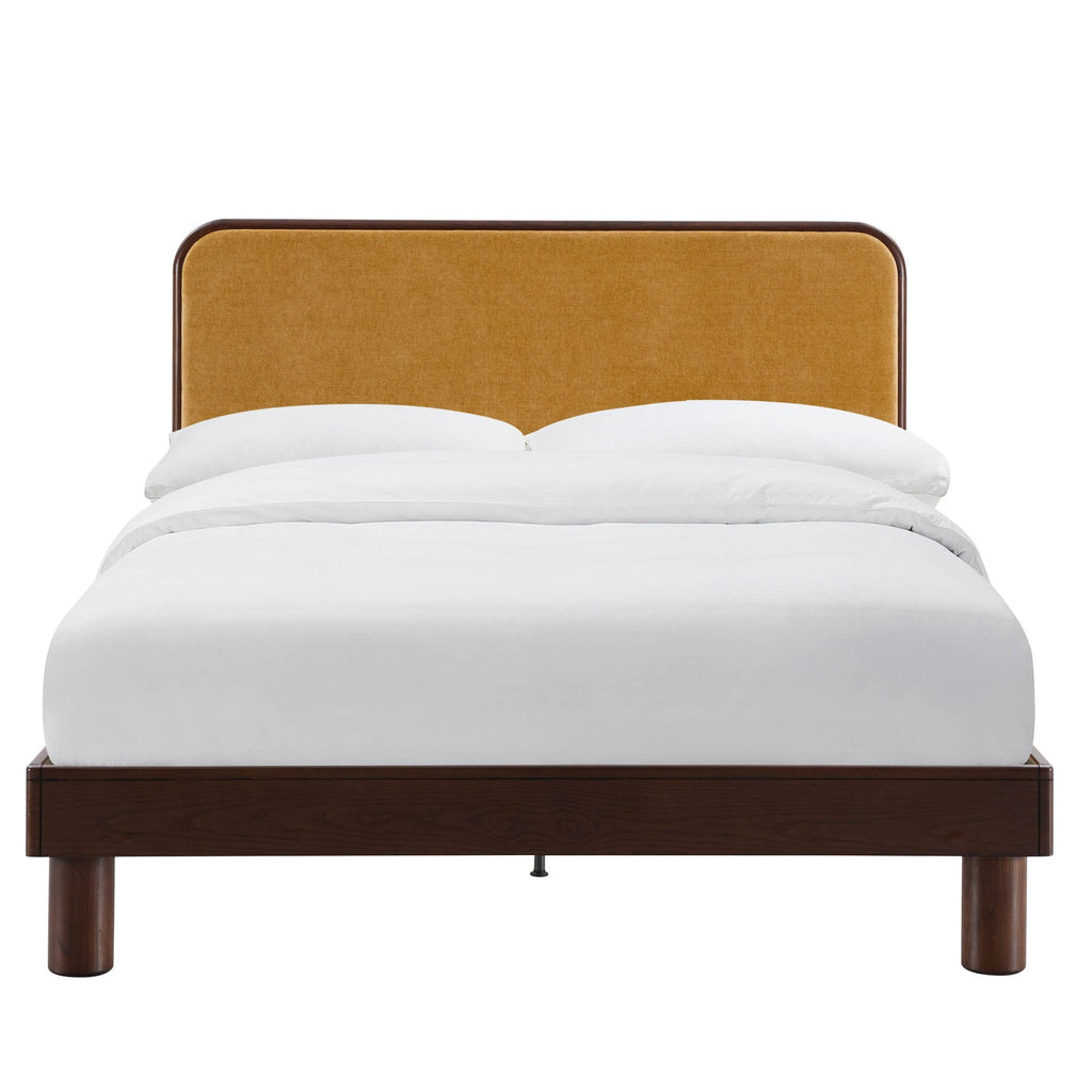 Dusklia - Seoul Bed Frame - Golden Haze Yellow