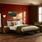 Dusklia - Seoul Bed Frame - Red Checkerboard