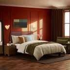 Dusklia - Seoul Bed Frame - Red Checkerboard