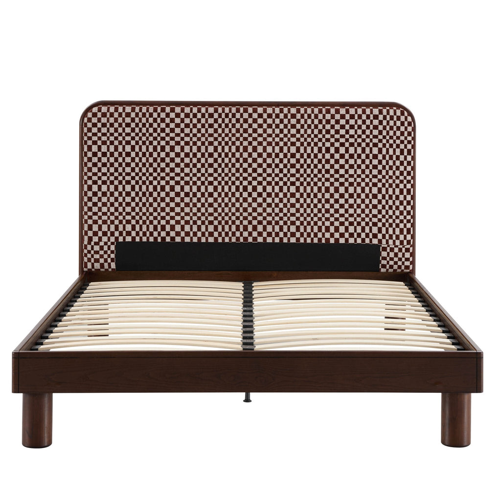 Dusklia - Seoul Bed Frame - Red Checkerboard