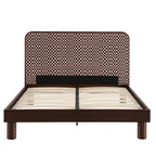 Dusklia - Seoul Bed Frame - Red Checkerboard