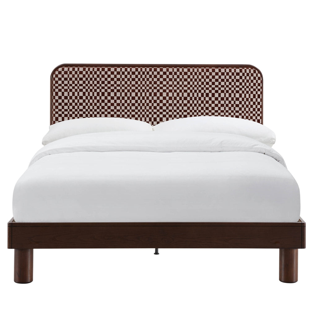 Dusklia - Seoul Bed Frame - Red Checkerboard