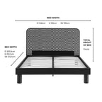 Dusklia - Seoul Bed Frame - Red Checkerboard